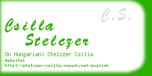 csilla stelczer business card